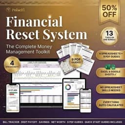 Financial Reset System bundle on Etsy